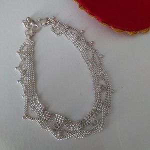 Silver Ankle Bracelet Ahmedabad City India